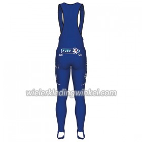Fietsbroek Lang met Bretels 2017 FDJ N001